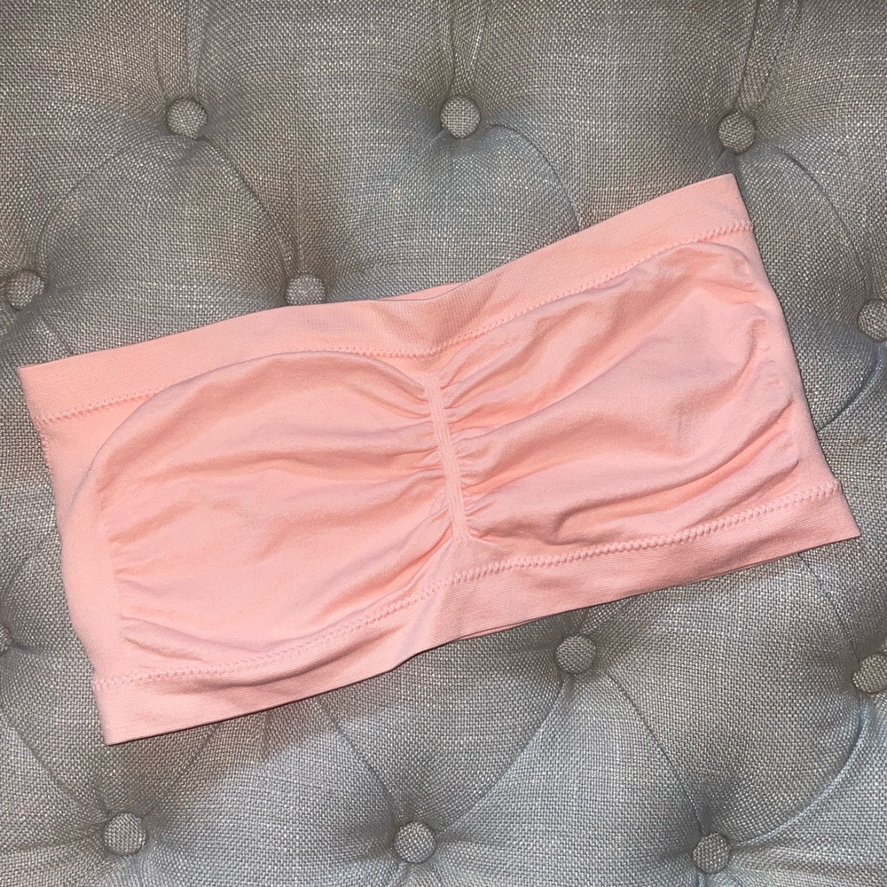 Pink Strapless Bra